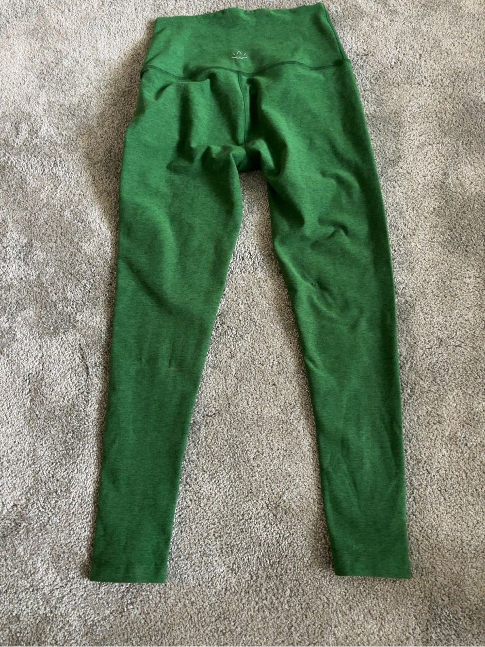 NWT Beyond Yoga Spacedye High Waisted Midi Leggings Green Heather Medium M - Picture 4 of 5